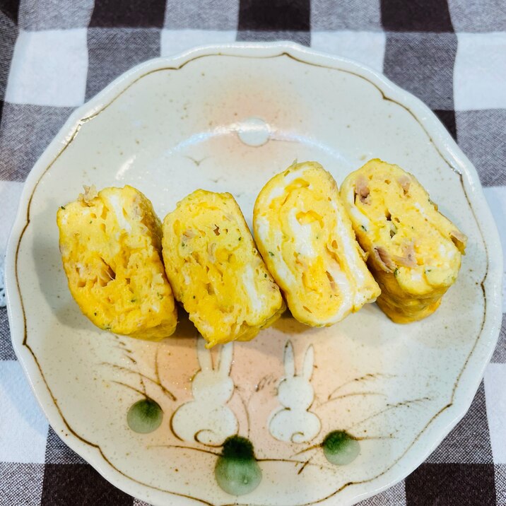 缶詰で簡単!ツナマヨのたまご焼き